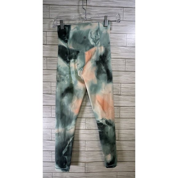 Athleta Elation Printed 7/8 Tight Marine Minimalistic Grey Size‎ XXS Tie Dye - Picture 2 of 9